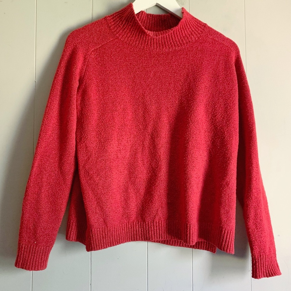 Bobeau Petite Orange Movk Neck Sweater MP